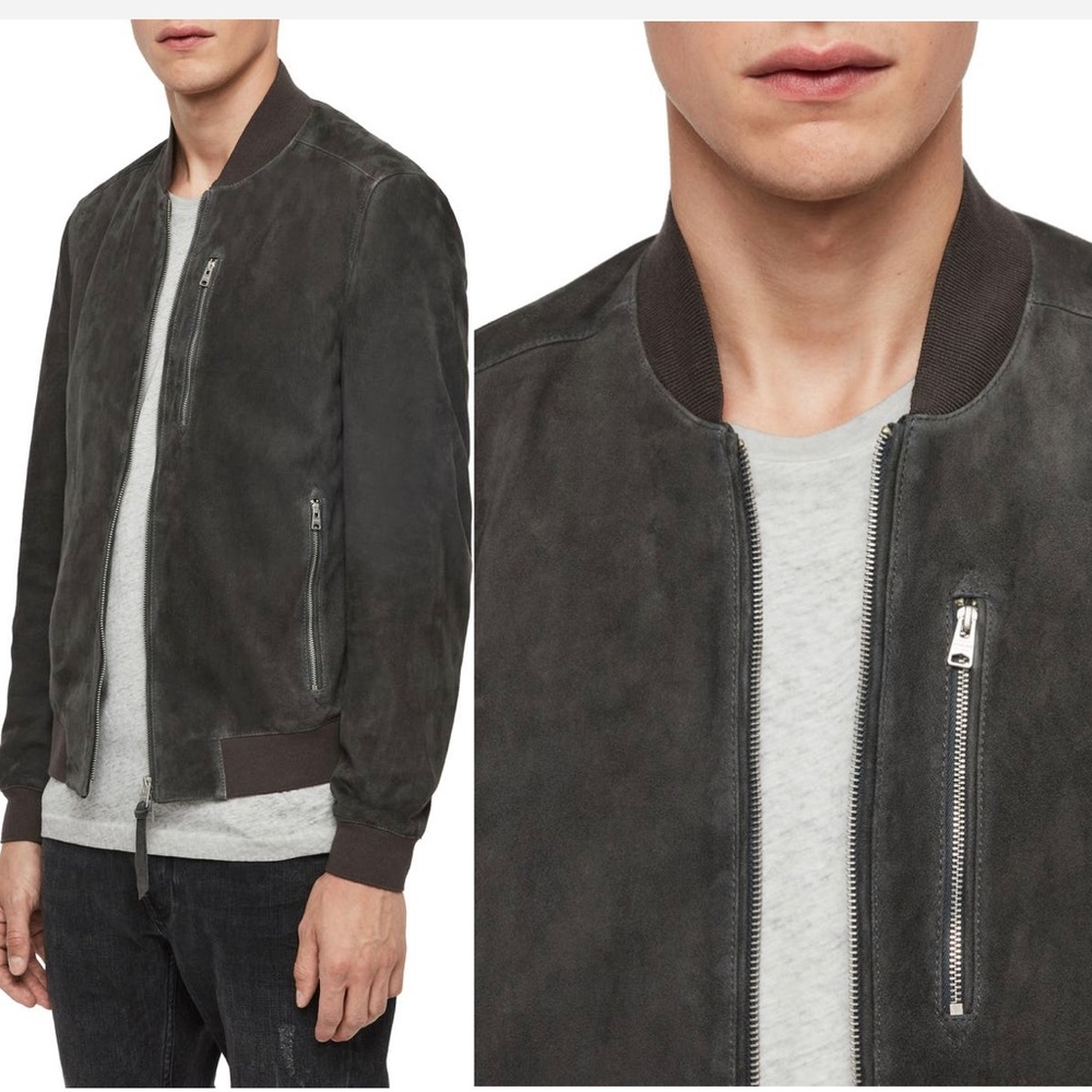 NEW Kemble creamy goat suede leather AllSaints jacket new with tags